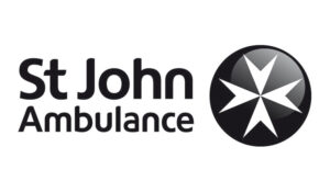 logo for St John Ambulance, the organization that provides on-course and finish line medical support for all of the races during the Chubb Bermuda Triangle Challenge weekend
